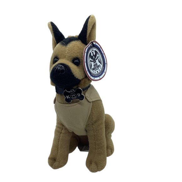 Hero Industries K9 Hero Plush Dog Toy Model Belgian Malinois Shepherd 9” - Picture 1 of 8